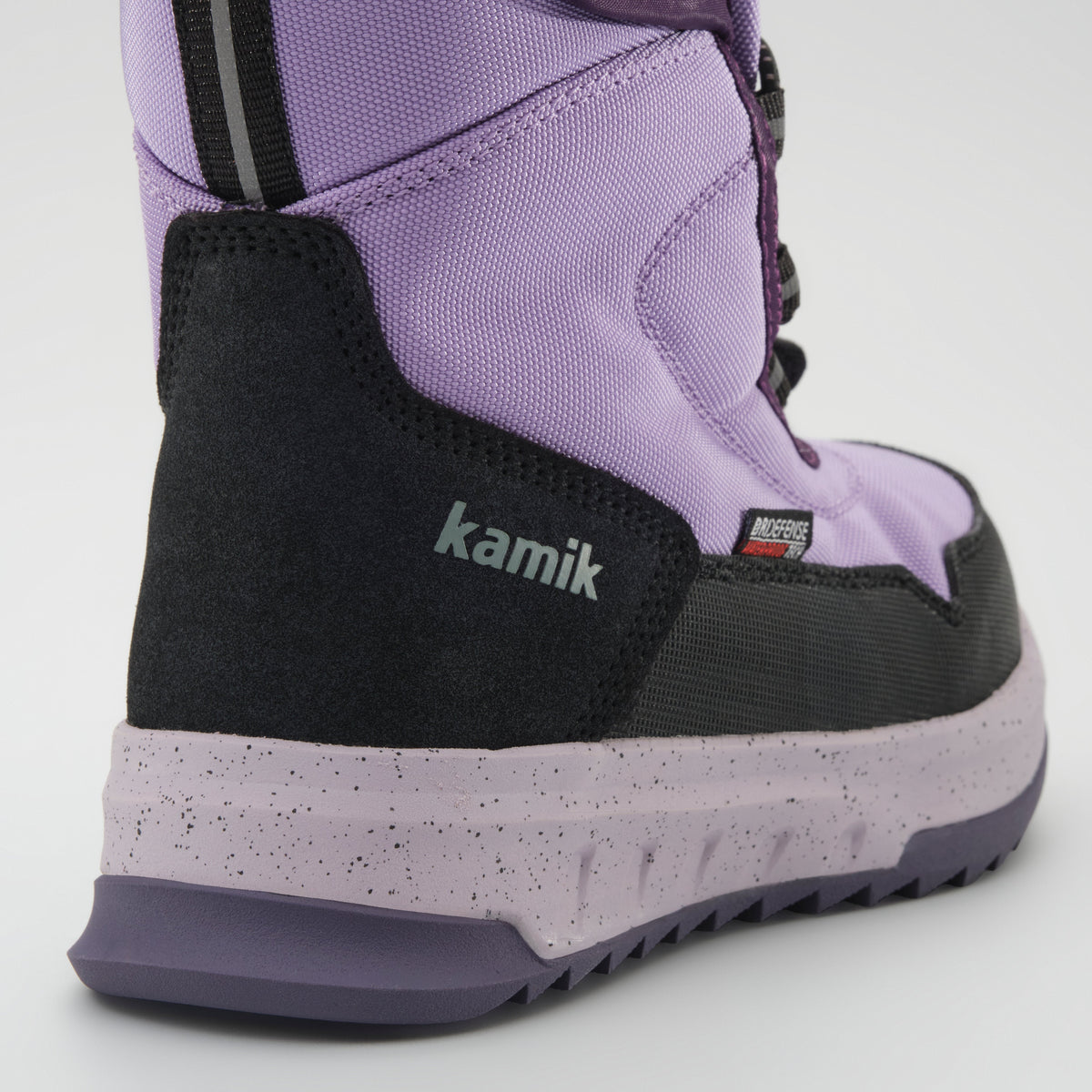 Lavender : Stormex EZ Kids Winter Boots - Close-up Back View