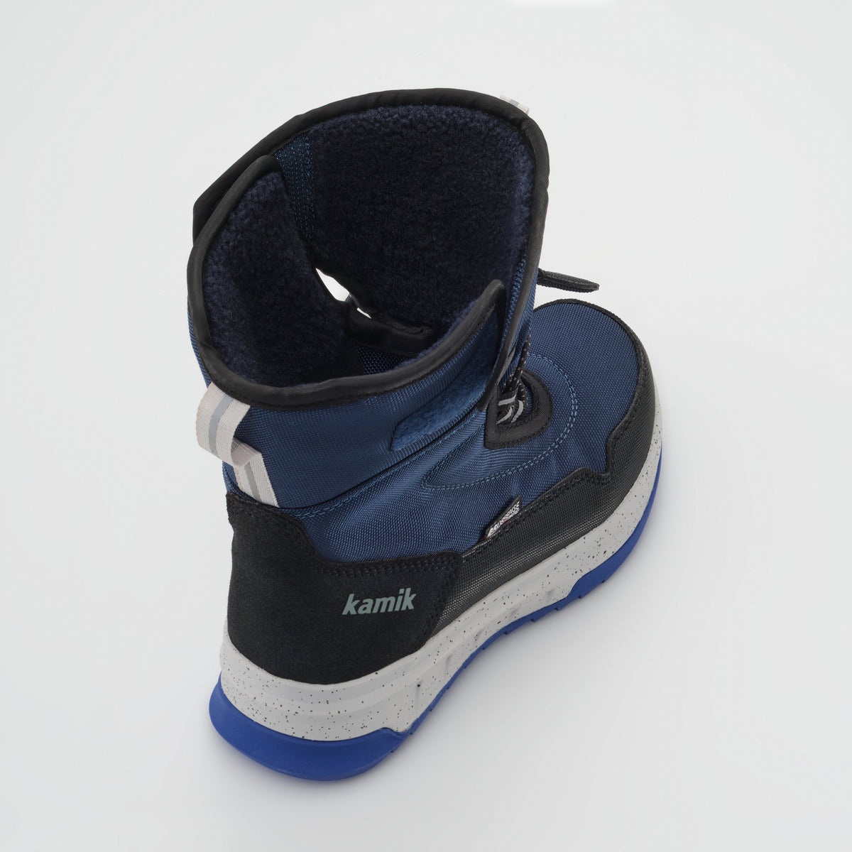 Navy : Stormex EZ Kids Winter Boots - Three-Quarter Top View