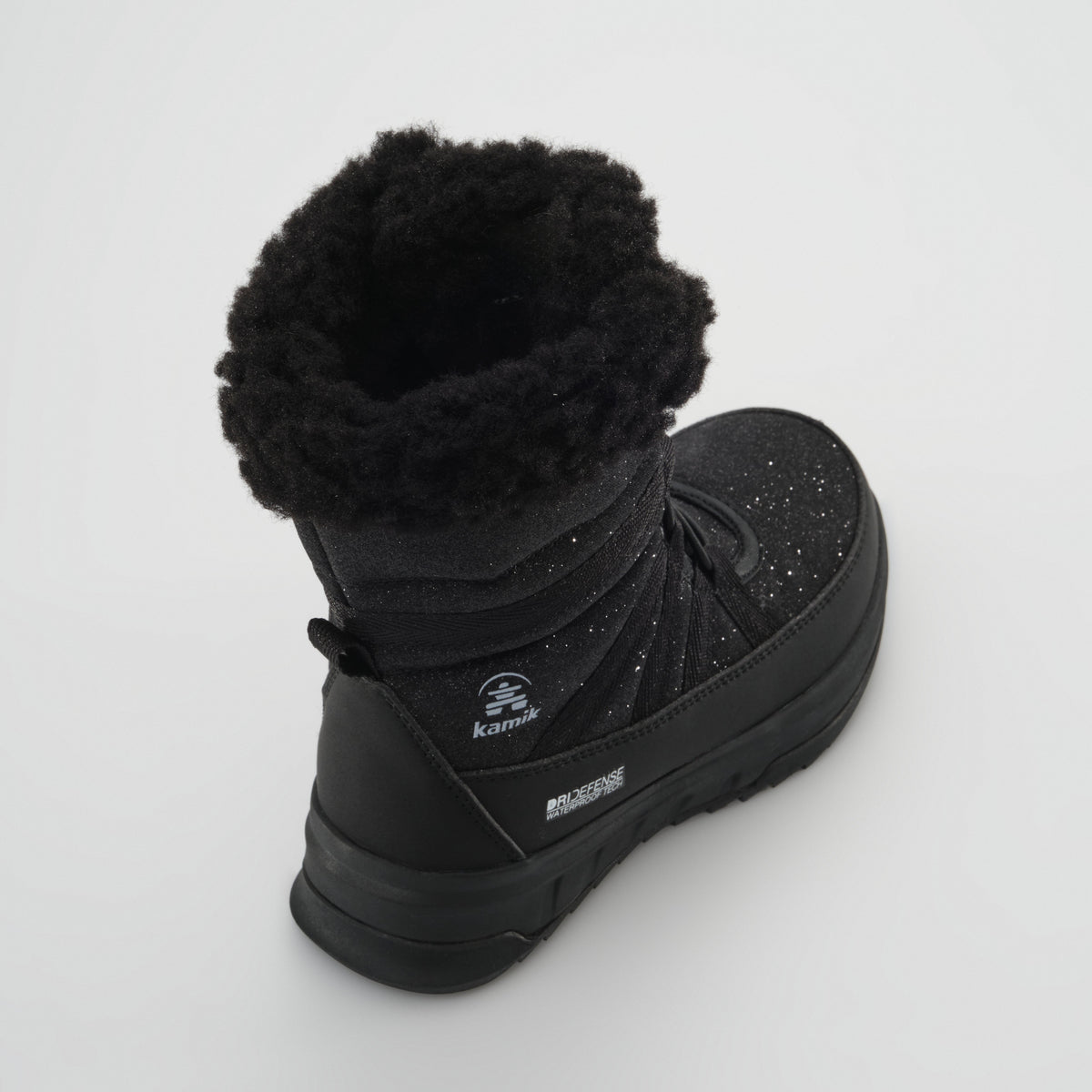 Glitter : Stormy F Kids Winter Boots - Three-Quarter Back View