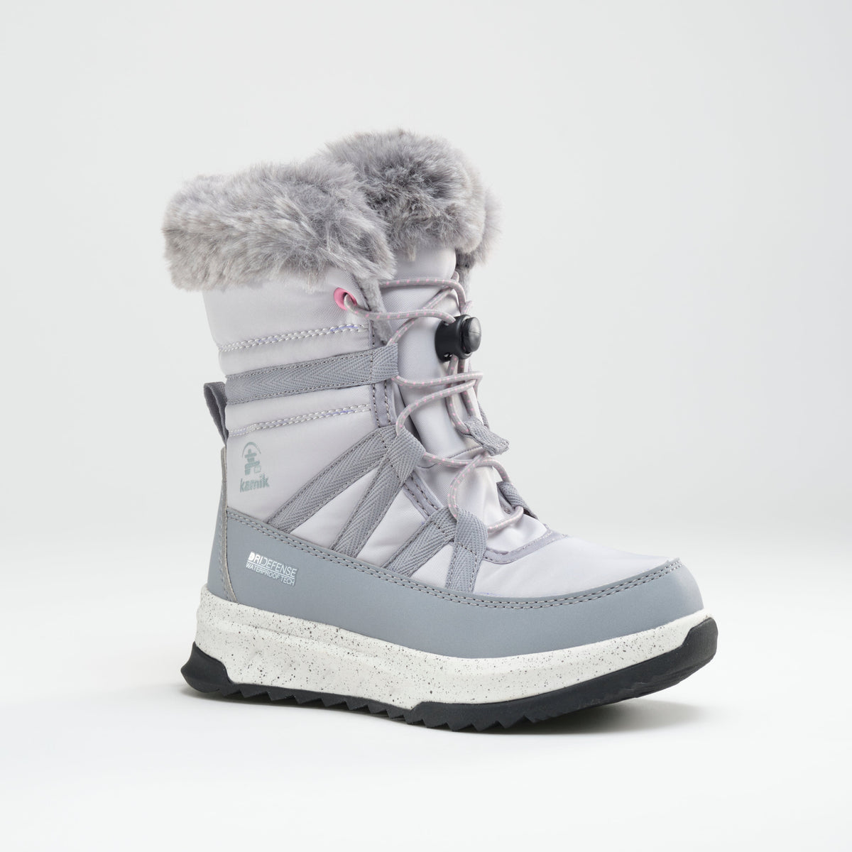 Light Gray : Stormy F Kids Winter Boots - Main View