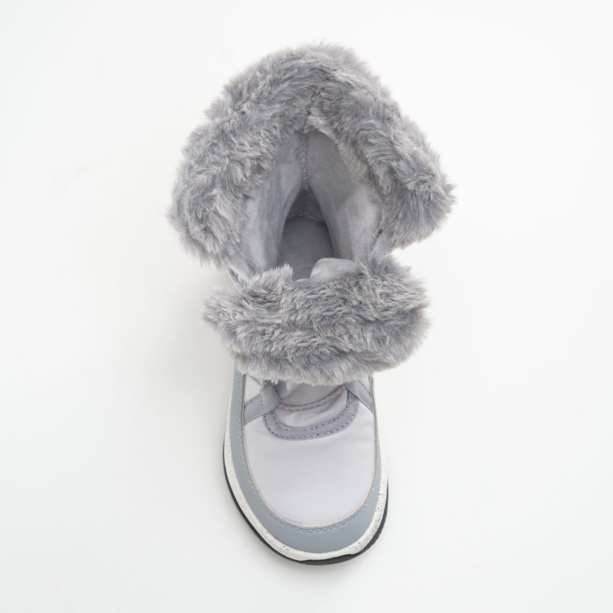 Light Gray : Stormy F Kids Winter Boots - Top View