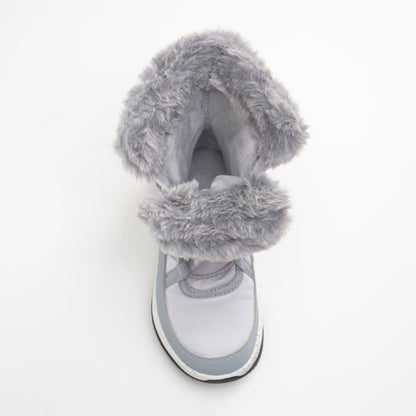 Light Gray : Stormy F Kids Winter Boots - Top View
