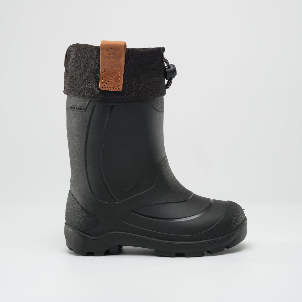Black : Tundra Jr Kids Winter Boots - Side View