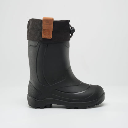 Black : Tundra Jr Kids Winter Boots - Side View