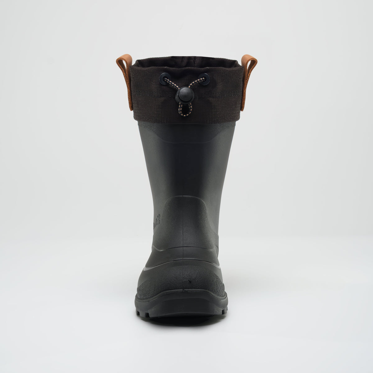 Black : Tundra Jr Kids Winter Boots - Front View