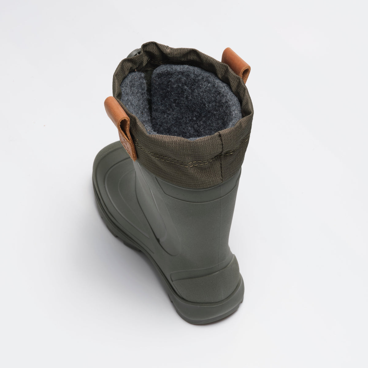 Khaki : Tundra Jr Kids Winter Boots - Top View