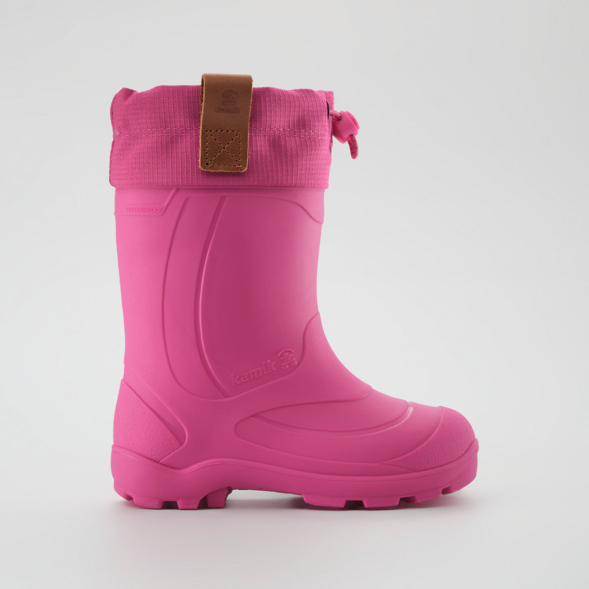 Magenta : Tundra Jr Kids Winter Boots - Side View