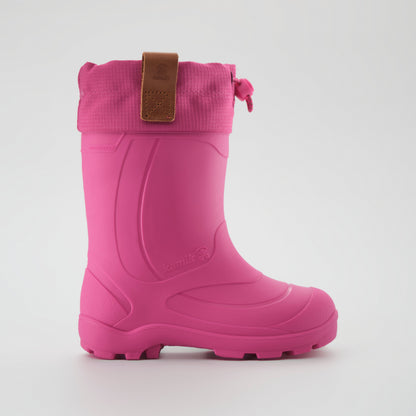 Magenta : Tundra Jr Kids Winter Boots - Side View