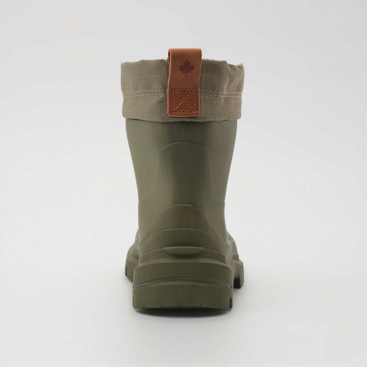 Moss Green : Tundra Mid Women's Winter Boots - Back View