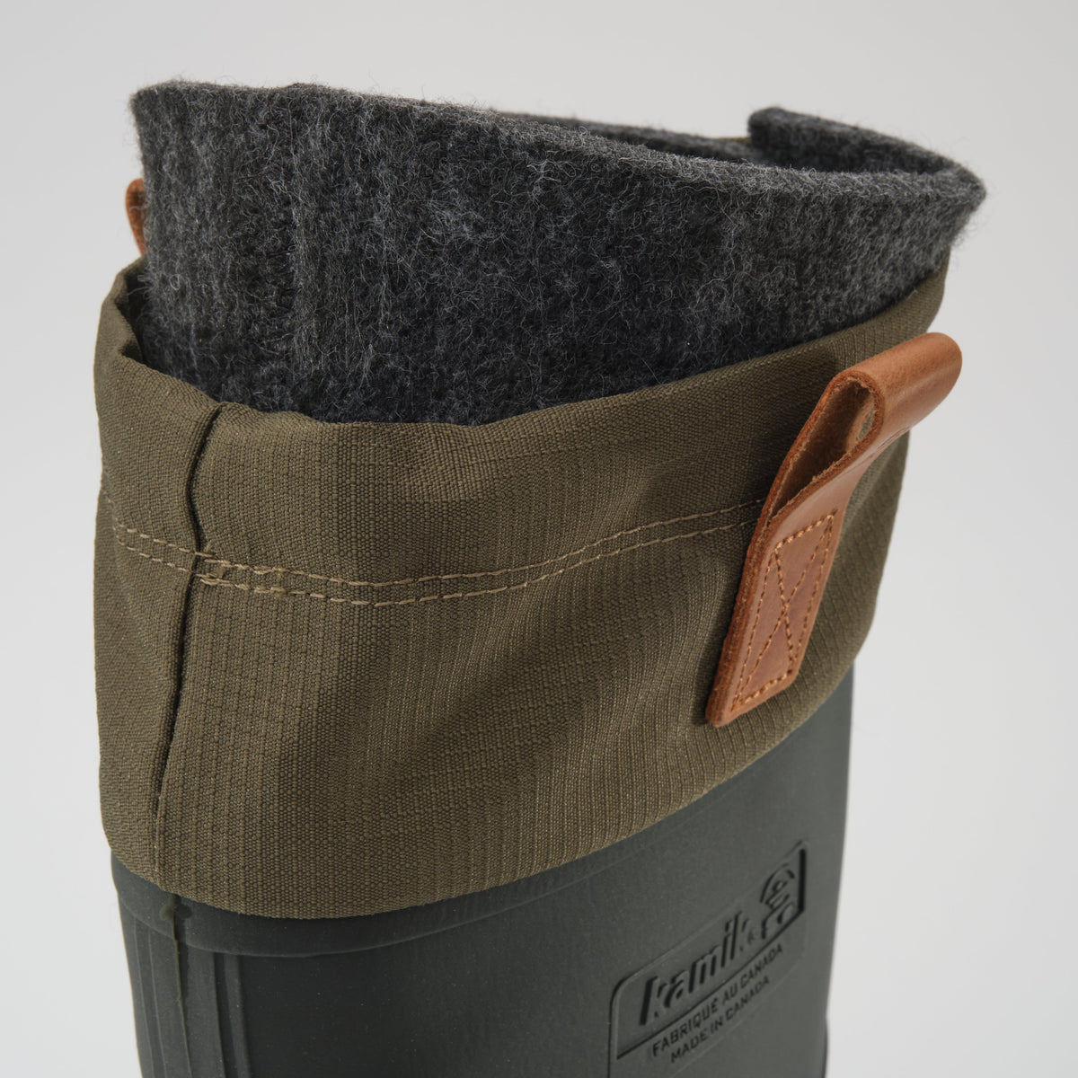 Khaki-Brown : Tundra Men's Winter Boots - Top View