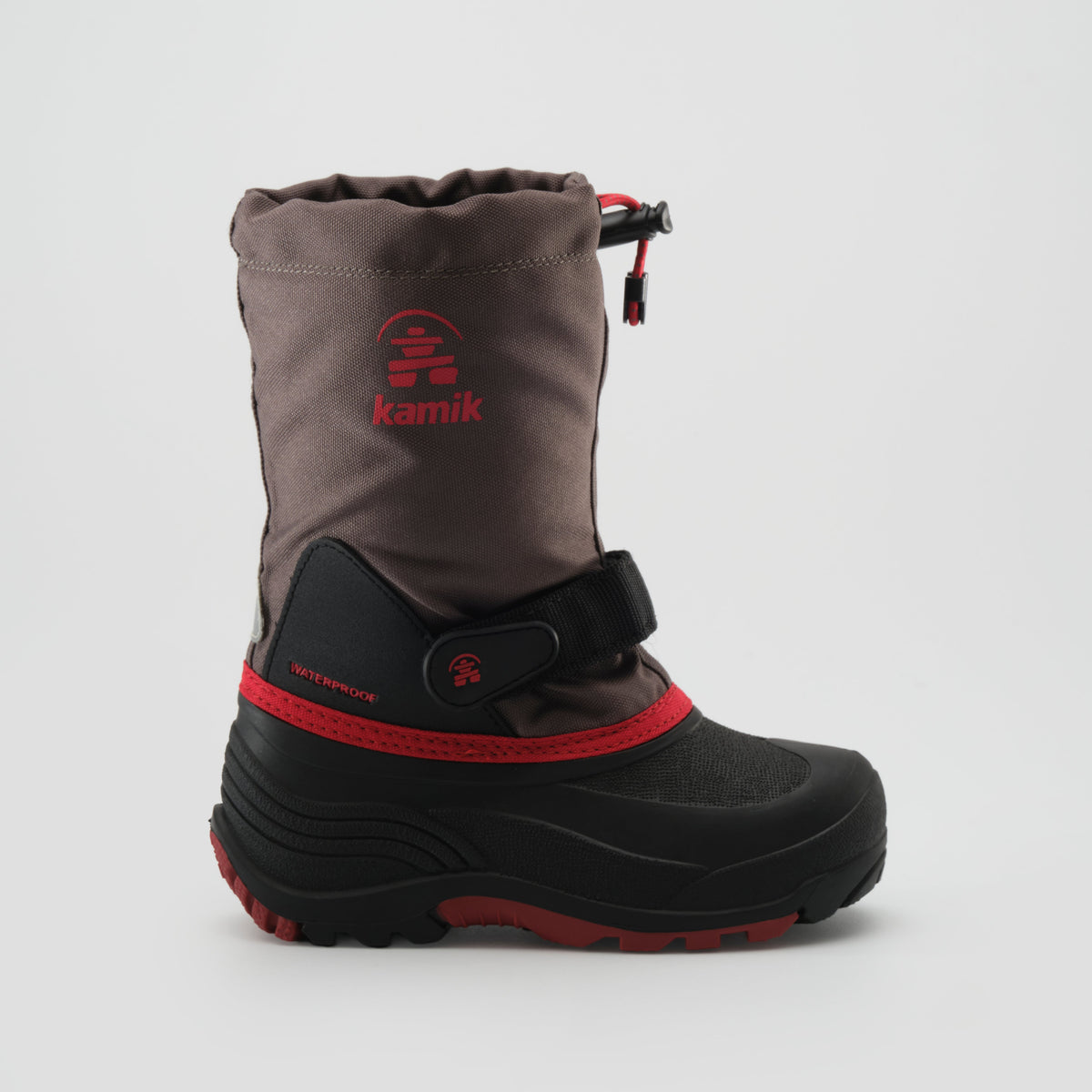 Charcoal : Waterbug 5 Kids Winter Boots - Side View