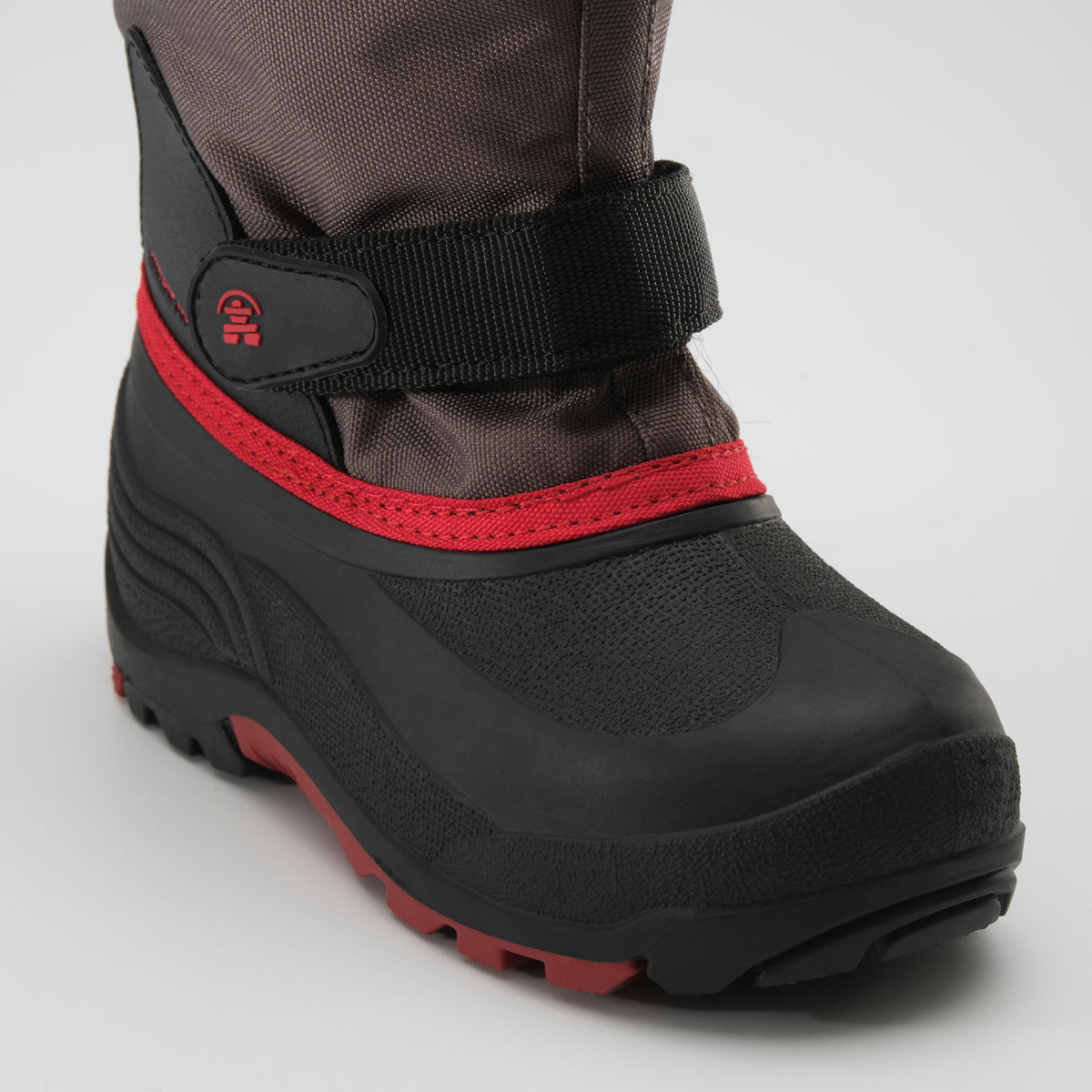 Charcoal : Waterbug 5 Kids Winter Boots - Close-up Front View