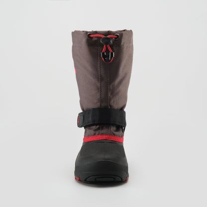 Charcoal : Waterbug 5 Kids Winter Boots - Front View