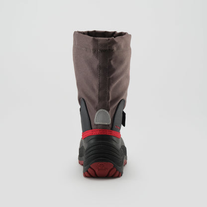 Charcoal : Waterbug 5 Kids Winter Boots - Back View