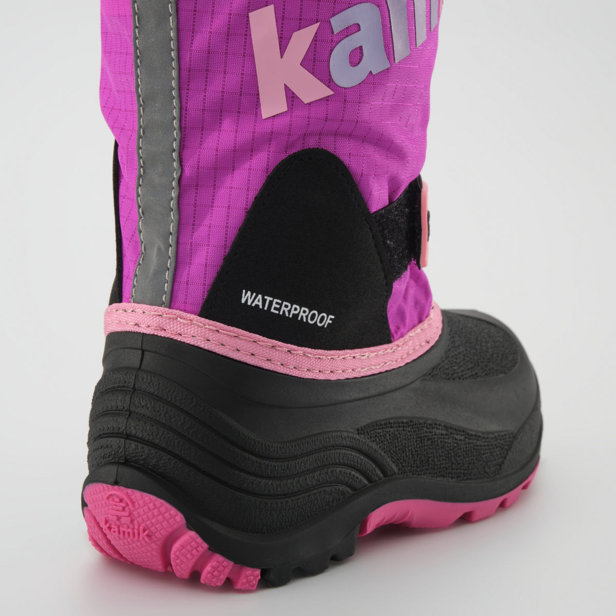 Pink-Fog : Waterbug 5 Kids Winter Boots - Close-up Back View