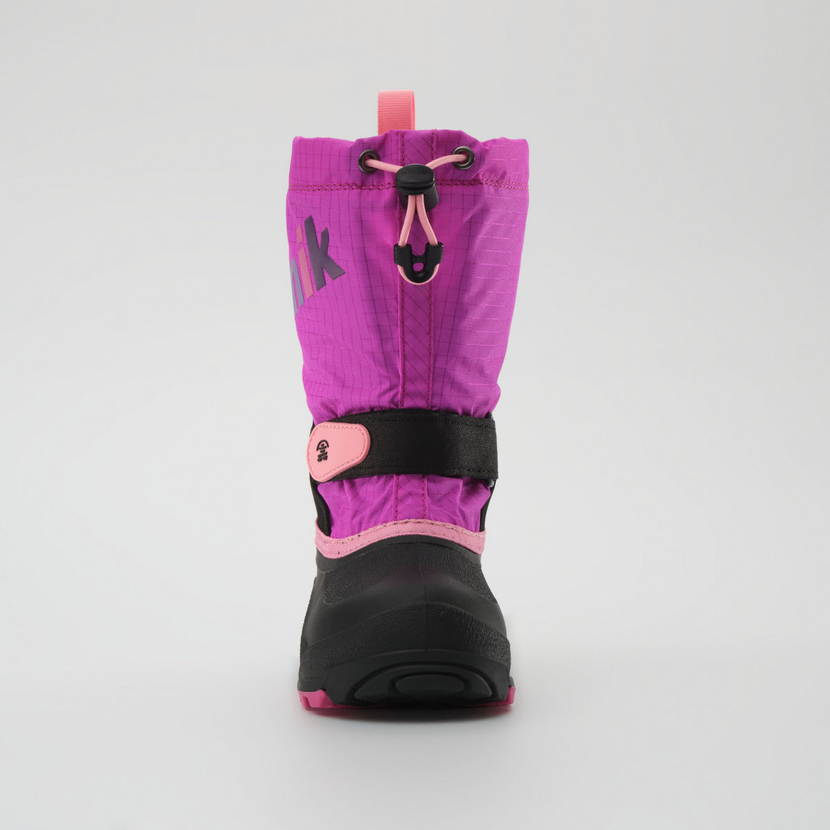 Pink-Fog : Waterbug 5 Kids Winter Boots - Front View