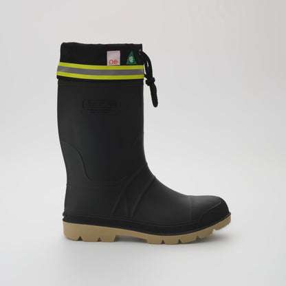 Black-Crepe : Work Horse Pro Men's Work Boots - Side View