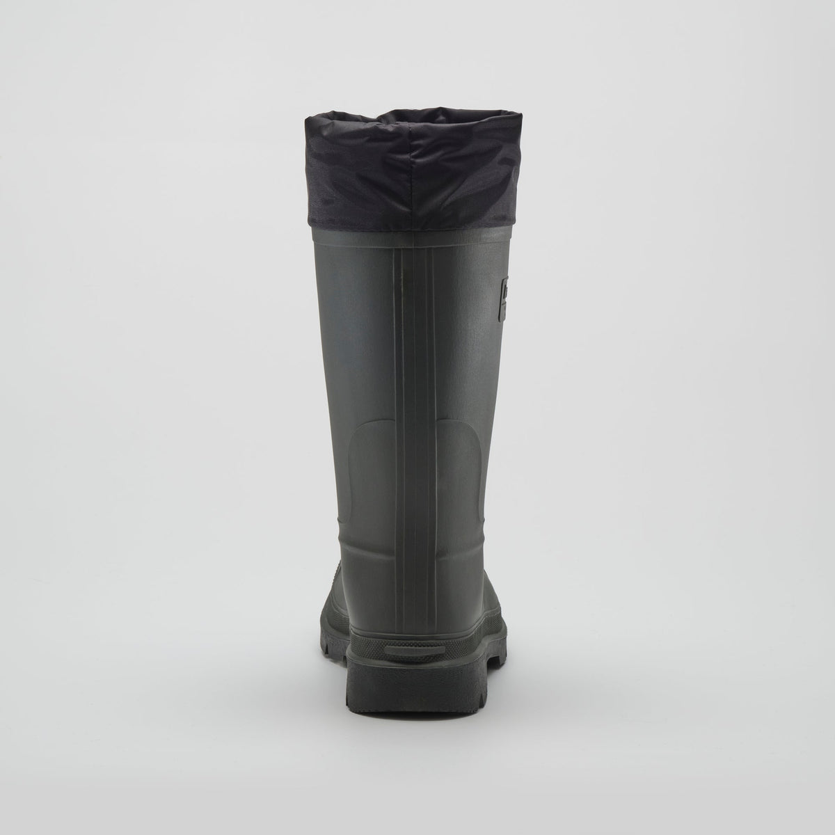 Khaki-Black : Work Horse Women's Work Boots - Back View