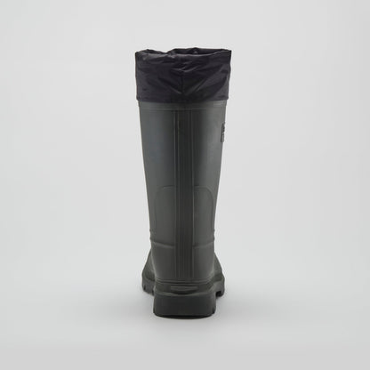 Khaki-Black : Work Horse Women's Work Boots - Back View