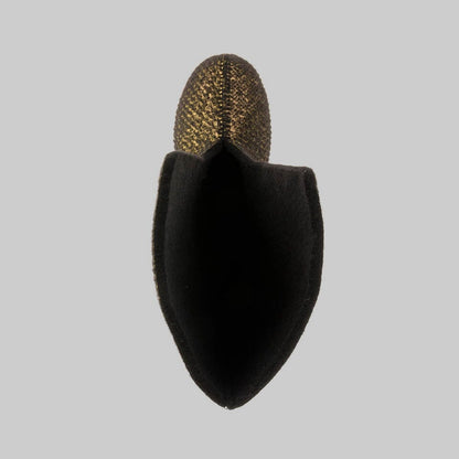 BLACK : Women Felt Replacement Liner 8mm for Greenbay 4 boots Front View