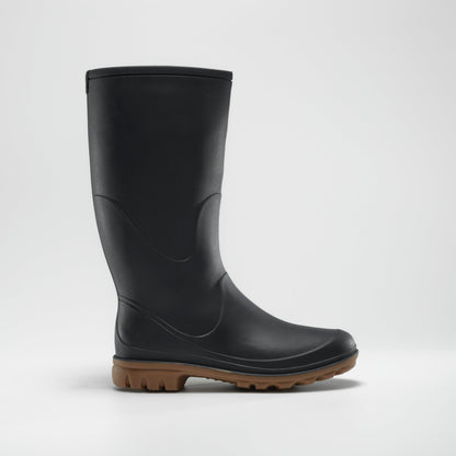 Navy : Miranda Women's Rain Boots - Side View